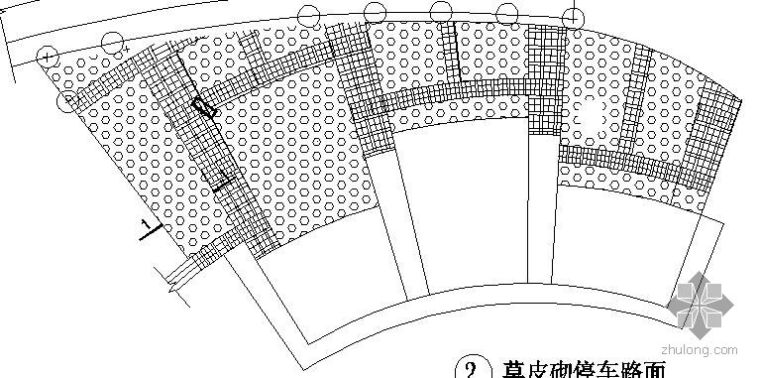 停车场车位施工组织计划资料下载-某广场停车场施工详图