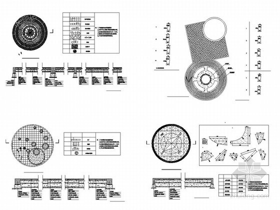 广场节点地面铺装资料下载-广场铺装平面施工图
