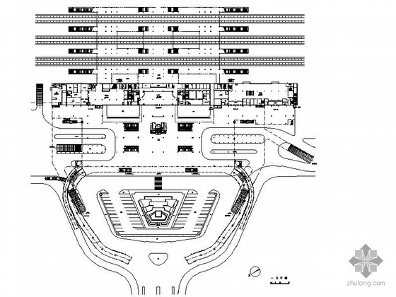 某火车站方案设计图- 
