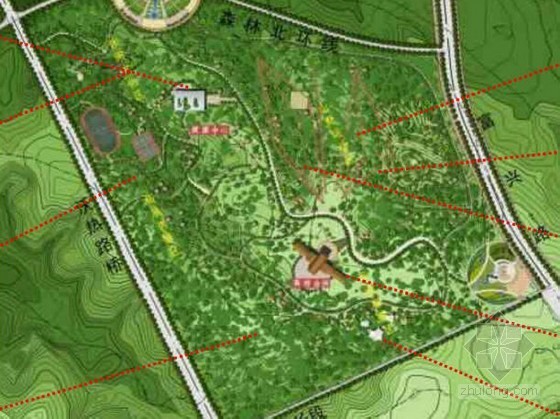 鄂尔多斯公园绿化资料下载-[鄂尔多斯]公园景观规划设计方案