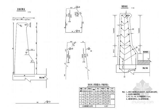 [pdf]2×5m跨径石拱桥加固工程设计图（18张）-防撞护栏构造图 