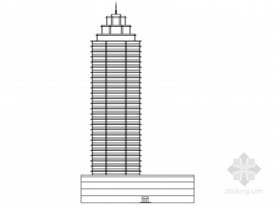 1层办公模型资料下载-某文化产业园三十一层办公楼建筑方案图