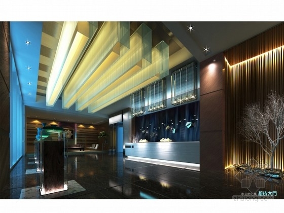 欧式室内主题资料下载-[毕业设计]某奢华现代主题西餐厅室内设计方案图