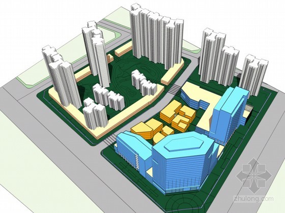 住宅小区景观设计彩图资料下载-[沈阳]某火车站附近住宅小区设计文本