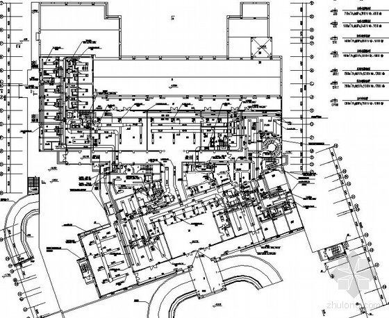三层酒店建筑CAD图纸资料下载-某三层酒店空调图