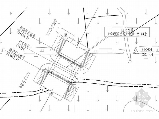 9m宽空心板桥资料下载-1X20米预应力混凝土(后张)简支空心板桥施工图39张（桥宽30米）