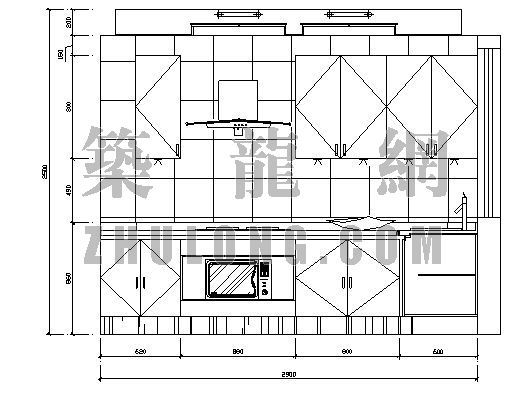 室内彩色立面单体资料下载-室内立面3