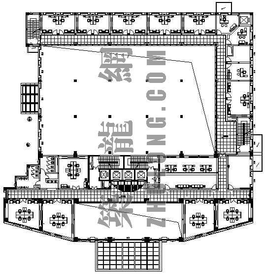 某地国税局办公大楼平面设计方案-3