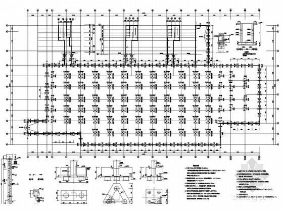 车库坡道结构施工图资料下载-地下一层框剪结构车库结构施工图