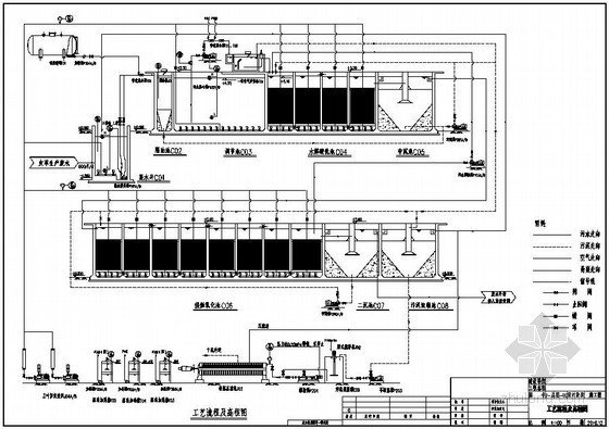 湿纸巾废水处理图纸资料下载-[江苏]某公司制革废水处理工程图纸
