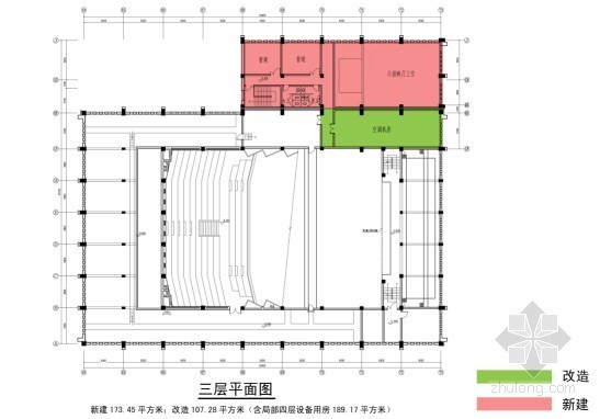 国家图书馆-报告厅改扩建-平面 