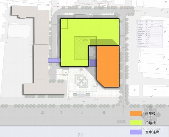 [湖北]高层新中式风格医院设计方案文本（2015年 设计优秀）-高层新中式风格医院设计方案分析图