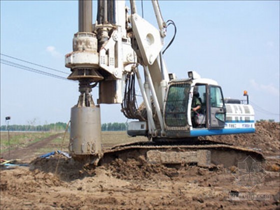 高挡墙地基处理资料下载-浅析旋挖桩在库区公路高挡墙软弱地基处理中的应用