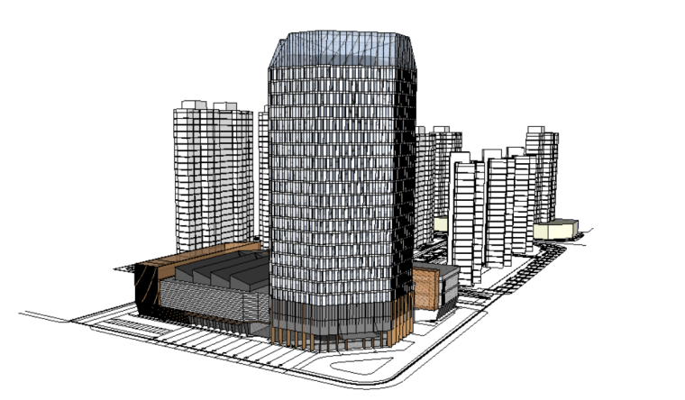 高层建筑模型免费下载资料下载-高层建筑模型设计