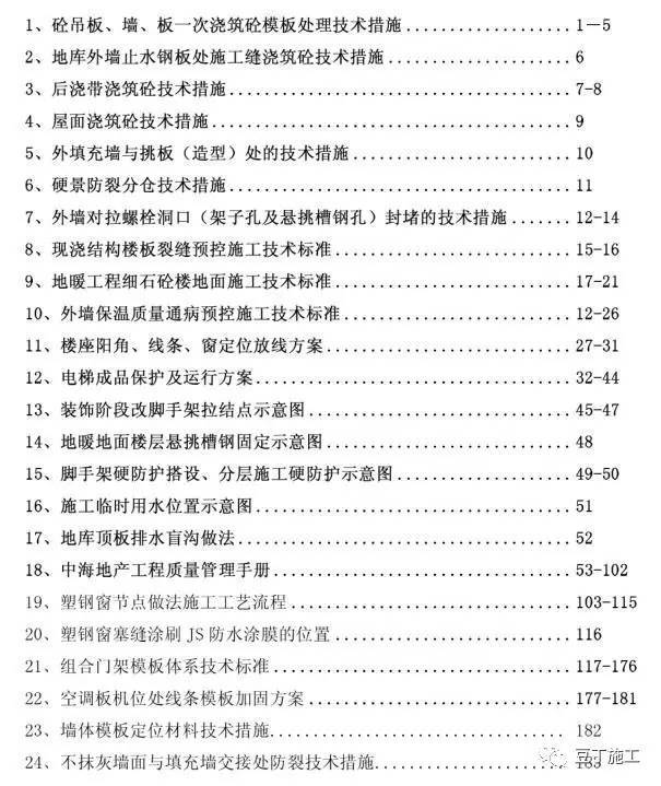 建议收藏丨一线地产企业建筑施工全流程关键施工技术措施汇总_1