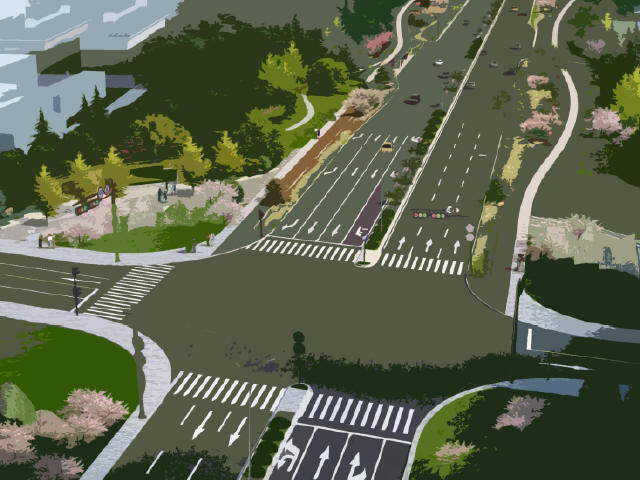 市政道路改造设计图资料下载-市政道路提升改造工程设计方案投标文本94页附177张图纸（拼宽桥拼宽路基，路桥交通景观）