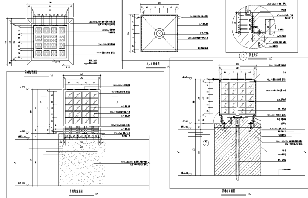 [浙江]江景豪宅高端现代住宅区景观设计全套施工图-景观灯设计详图