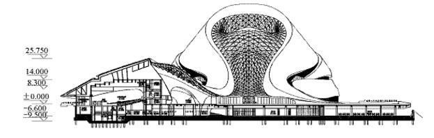 哈尔滨大剧院，这样的设计美感你认同吗（含相关资料可下载）-结构2.jpg