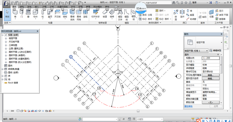 第一次作业：轴网标高-BIM考试作业-筑龙BIM论坛