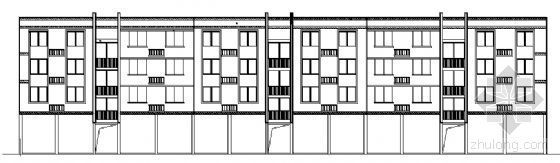 高层商住楼建筑方案图资料下载-某四层底商住楼建筑方案图