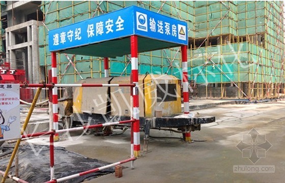 [湖南]建筑工程标准化、定型化安全防护设施图集-输送泵防护棚 