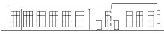 职工餐厅cad图资料下载-某职工食堂建筑设计图