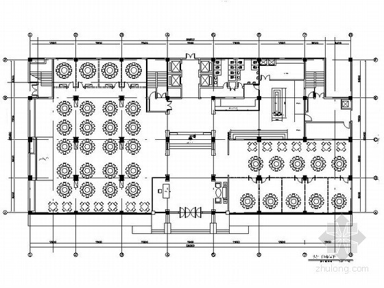 酒楼平面布置资料下载-某大酒楼平面布置图