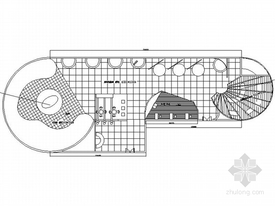 商业展示空间施工图资料下载-现代风格电脑展示空间是设计CAD施工图（含效果）