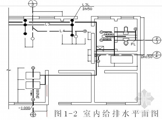 室内给排水平面图