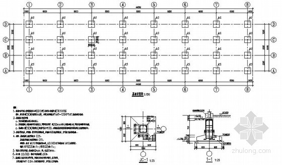 钢柱车棚施工方案资料下载-[张家港]新建校区车棚结构设计图