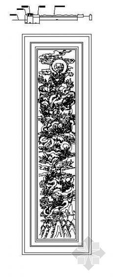cad浮雕图块资料下载-九龙堵浮雕