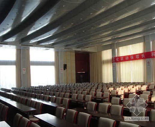 党校综合教学楼设计图资料下载-某党校教学楼窗帘安装方案