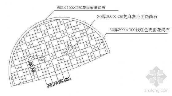 公园广场铺装素材资料下载-广场铺装详图 1
