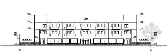 职工宿舍建筑施工图框架资料下载-某三层职工宿舍楼结构图纸