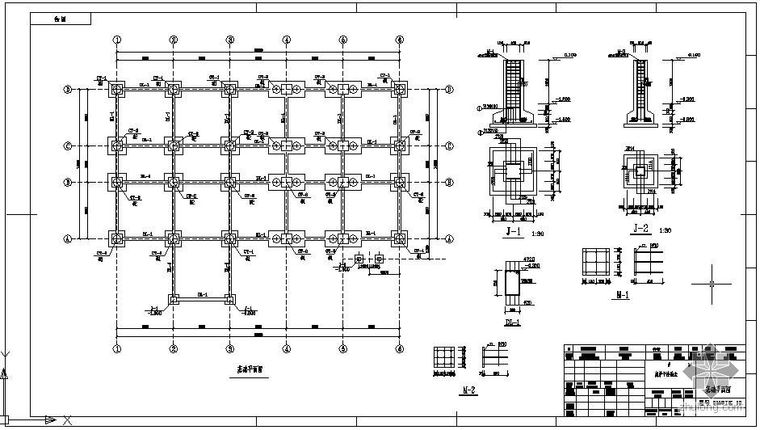 除尘基础施工组织资料下载-某高炉干法除尘基础图