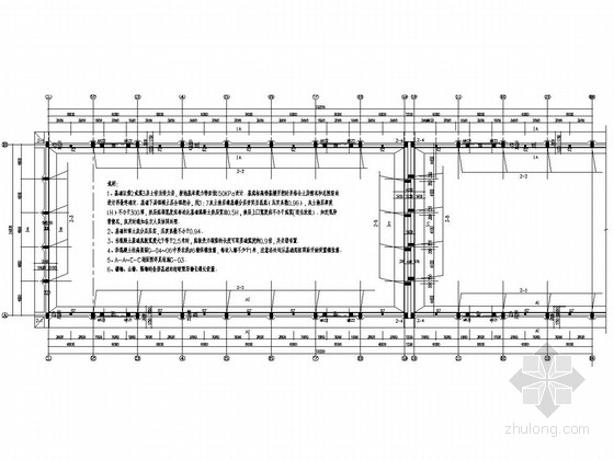 24跨钢筋混凝土排架结构资料下载-排架结构国家粮食储备库平房仓结构施工图