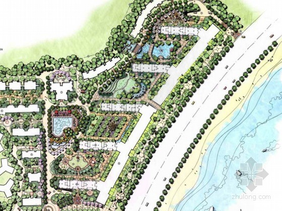 小区景观规划方案免费资料下载-[珠海]住宅小区景观规划方案