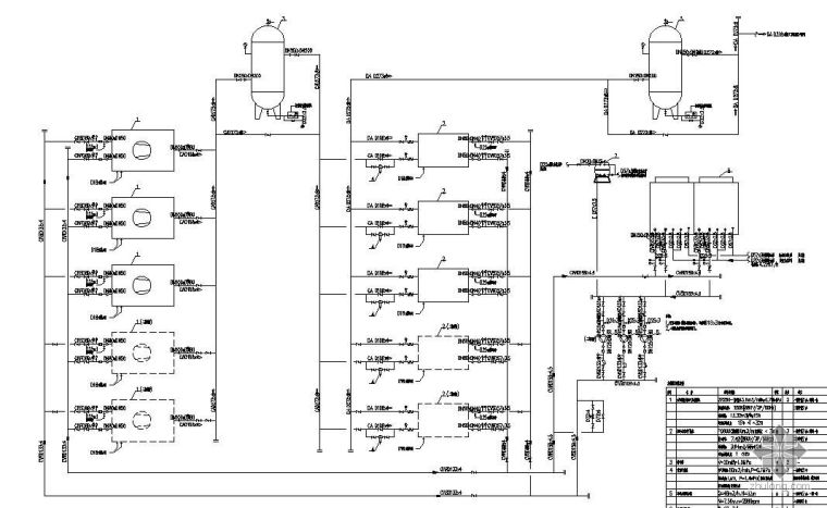 压缩空气分离器资料下载-压缩空气系统工艺流程图
