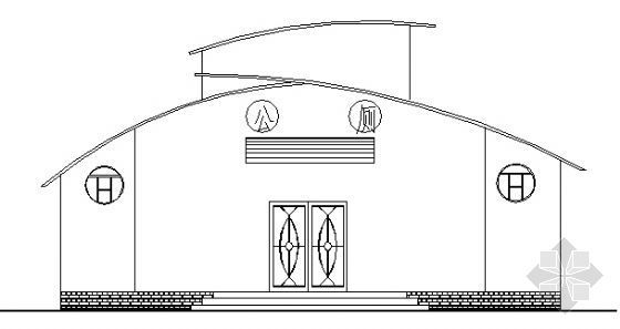 公厕建筑方案图资料下载-某公共厕所建筑方案图1