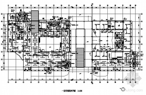 生产车间通风除尘平面图资料下载-某大型商场空调通风平面图