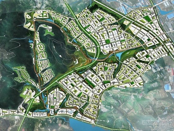 生态产业新城资料下载-[大连]生态科技新城景观规划设计方案