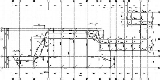 组合楼板钢框架资料下载-双层钢框架组合楼板结构施工图
