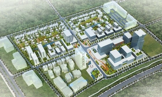 住宅办公区景观文本资料下载-[广东]办公区规划及单体设计方案文本
