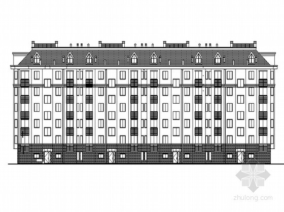简约住宅楼资料下载-[潍坊]某五层现代简约住宅楼（7号楼）建筑施工图