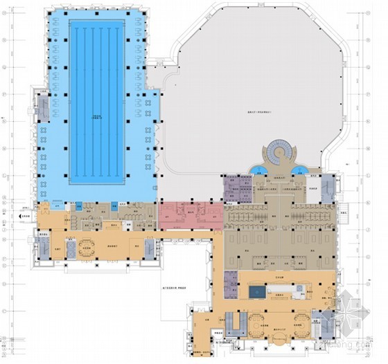 小区休闲会所资料下载-[河北]豪华舒适大型休闲会所设计方案含效果图