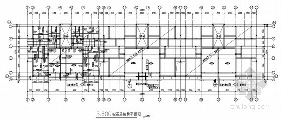 彩钢板条形基础施工图资料下载-砌体结构住宅楼结构施工图（六层 条形基础 原创）