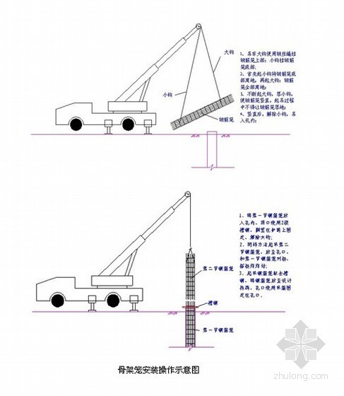 公跨铁资料下载-[内蒙古]公跨铁立交桥钻孔灌注桩钢筋笼施工技术交底