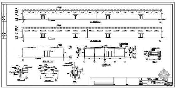 27m钢结构建筑图资料下载-安徽某成品库钢结构建筑结构图