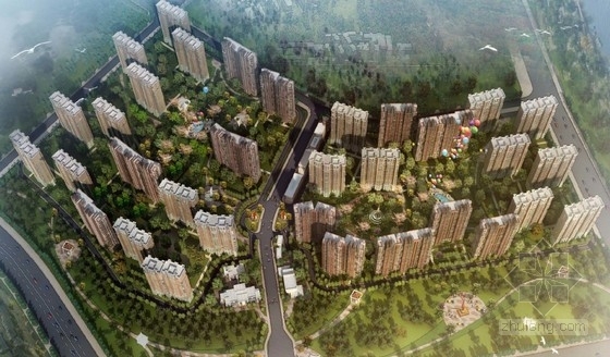 住宅建筑现代风格资料下载-[北京]现代风格高层住宅区规划及单体设计方案文本