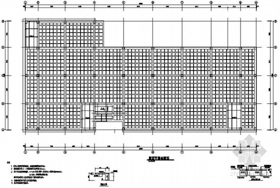 厚空心板柱(框架)结构资料下载-[成都]某六层框架加工车间结构施工图(空心楼盖)